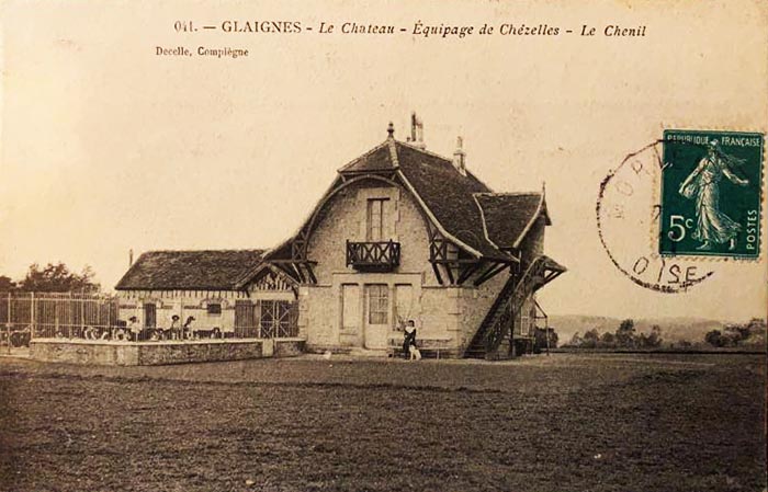Carte postale (1900-1914) - Don à la Société de Vènerie - Equipage Chézelles